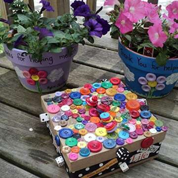 Buttons Galore and More Basics & Bonanza Collection – Extensive Selection of Novelty Round Buttons...