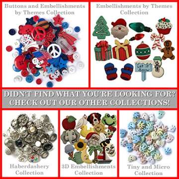 Buttons Galore and More Basics & Bonanza Collection – Extensive Selection of Novelty Round Buttons for DIY Crafts, Scrapbooking, Sewing, Cardmaking, and Other Art & Creative Projects