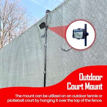 MD Tennis & Pickleball Mount 2.0 - Portable Camera Holder