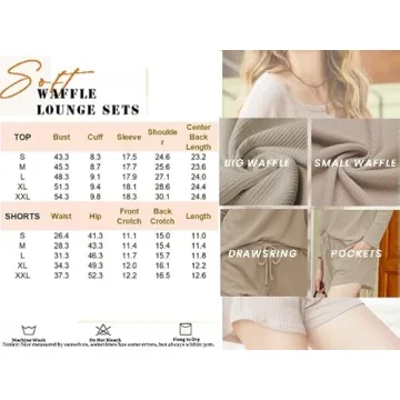 Ekouaer Waffle Knit Pajama Set for Stylish Comfort