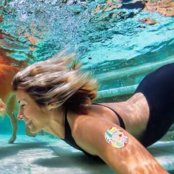 30pcs Adhesive Patches for Dexcom G7, Waterproof Adhesive Over Patches Summer-Style Variety Pack Stickers Breathable Sensor Covers Split Backing Sensor Protector Sensor Patches for Dexcom G7 Tape