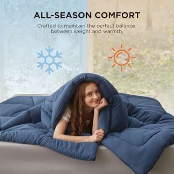 Bedsure Comforter Duvet Insert - Quilted Comforters California King Size, All Season Duvet, Down Alternative Bedding, with 8 Tabs, Gifts for Women/Men, Royal Blue, California King 96 X 102 Inches