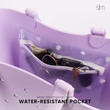 Simple Modern Waterproof Beach Bag Rubber Tote | Radiate Red