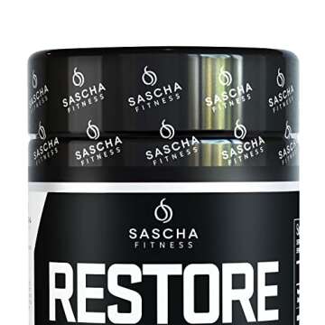 SASCHA FITNESS Cortisol Night Support Pills For Metabolism, Hormonal Support, Inmune System, Restor, Weight Loss Supplements-Vegan-120 Natural Cap