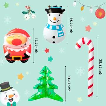 Haooryx Christmas Inflatable Decorations Set - 5Pcs