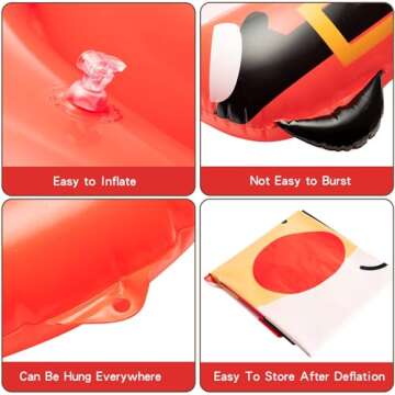 Haooryx Christmas Inflatable Decorations Set - 5Pcs