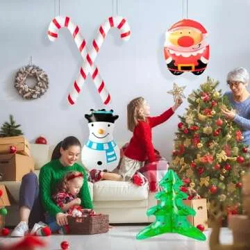 Haooryx Christmas Inflatable Decorations Set - 5Pcs