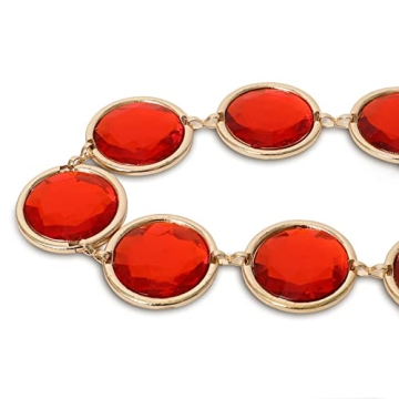 Kuberas Cosplay Waist Belt with Red Stones for Girls