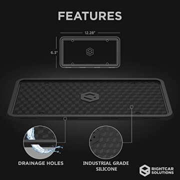 Stylish and Durable Rightcar Silicone License Plate Frame