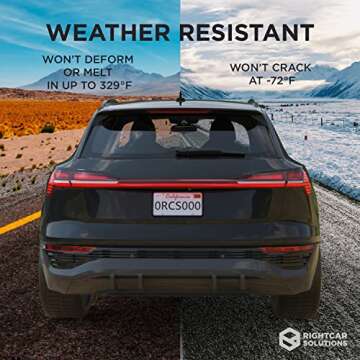 Stylish and Durable Rightcar Silicone License Plate Frame