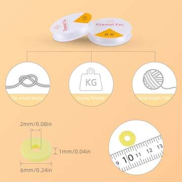 SJZWSD 6-Box Friendship Bracelet Making Kit - 16,000pcs Clay Beads, Seed Beads & Glass Beads Collection, Letter Beads, Charms