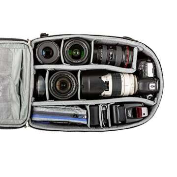 Think Tank Airport Essentials Backpack for Standard DSLR System, 300mm f/2.8/iPad/13" Laptop, Small