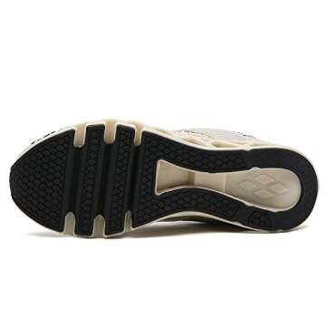 FRSHANIAH Sneakers for Women Slip On Sport Running Shoes Blade Tennis Walking Shoes Sneaker Gym Runner Trail Workout Shoes Beige Size 11