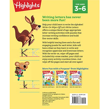 Highlights™ Write-On Wipe-Off Let's Write Letters Activity Book