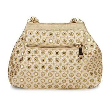 Elegant Potli Bags for Women with Gold Accent Design