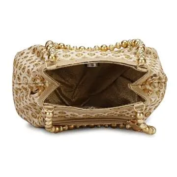 Elegant Potli Bags for Women with Gold Accent Design