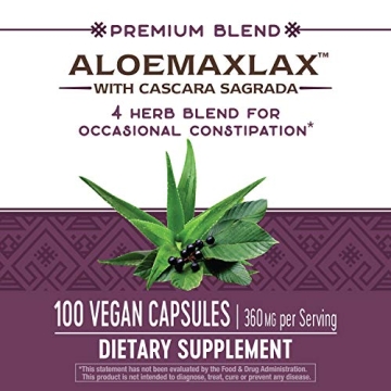 Vegan AloeMaxLax for Natural Constipation Relief - Nature's Way