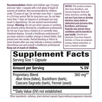 Vegan AloeMaxLax for Natural Constipation Relief - Nature's Way