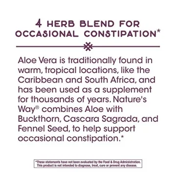 Vegan AloeMaxLax for Natural Constipation Relief - Nature's Way