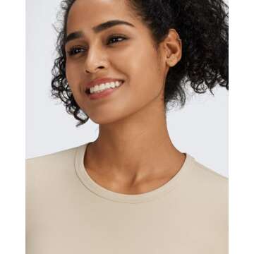 G4Free Long Sleeve Athletic Tops Women Gym Workout Active Tight Shirts Yoga Pilates Fall Slim Base L...