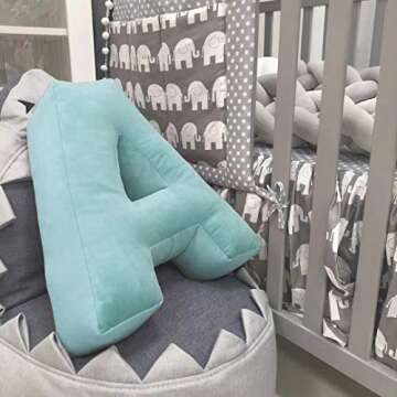 MOMAID Velvet Letter Pillow - Personalized Soft Decor