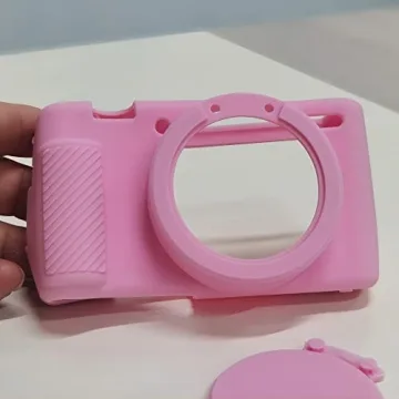 Yisau Sony ZV-1 Camera Case Pink Soft Protector with Accessories