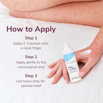 Kindra Daily V Moisturizer Lotion - FSA HSA Eligible Vaginal Cream For Vaginal Dryness And Discomfort - Hormone Free, Gyn Tested, pH-balanced, Doctor Recommended - 60 Applications