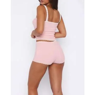 Cioatin Women's Lace Trim Pajama Set for Ultimate Comfort