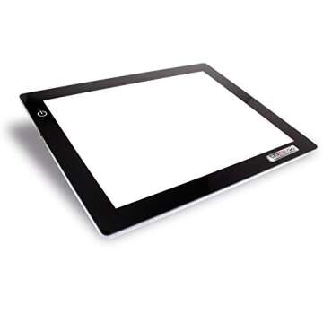 U.S. Art Supply Lightmaster USB Powered 18.75" Diagonal Pro Artist Size (A4) 9"x12" LED Lightbox Boa...