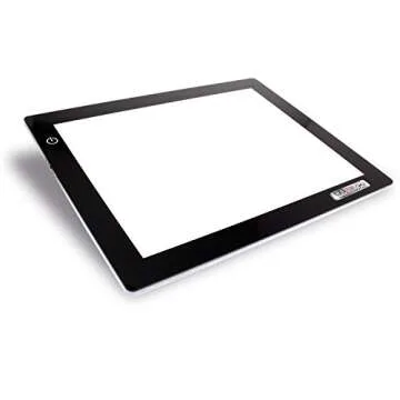 U.S. Art Supply Lightmaster USB Powered 18.75" Diagonal Pro Artist Size (A4) 9"x12" LED Lightbox Boa...