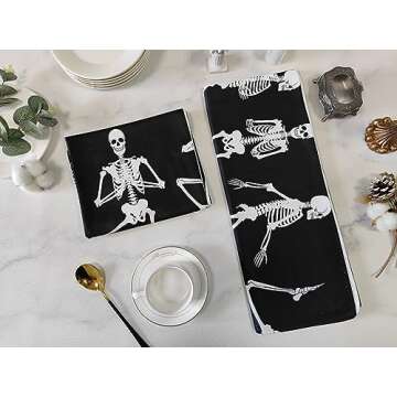 Chic Halloween Kitchen Towels - Fun & Absorbent Microfiber