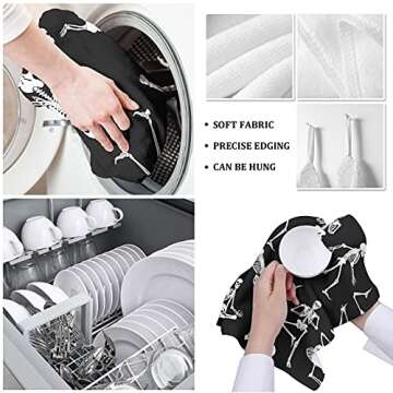 Chic Halloween Kitchen Towels - Fun & Absorbent Microfiber