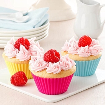36 Pack Silicone Cupcake Liners Reusable Non-Stick Baking Molds