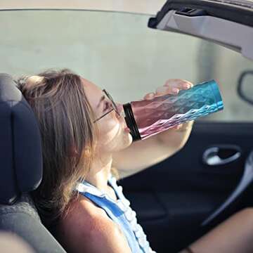 Mirabile Dictu Travel Coffee Mugs Tumbler Thermos with Stainless Steel Double Walled Vacuum Insulated , 17 oz