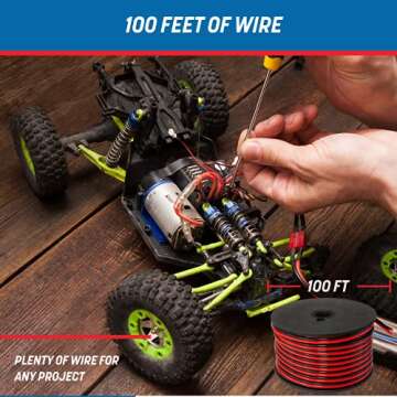 GS Power 16 Gauge Copper Wire - 100FT Durable Electrical Wiring