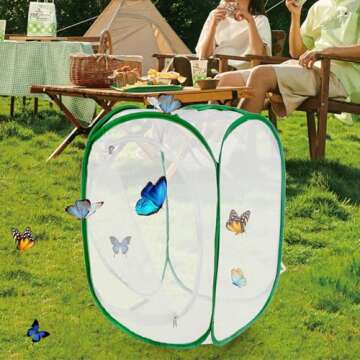 Alezywels 36" Large Monarch Butterfly Cage for Kids & Adults