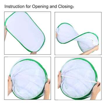 Alezywels 36" Large Monarch Butterfly Cage for Kids & Adults