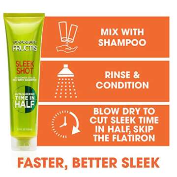 Garnier Hair Care Fructis Sleek Shot In-shower Styler, 5.1 Fluid Ounce