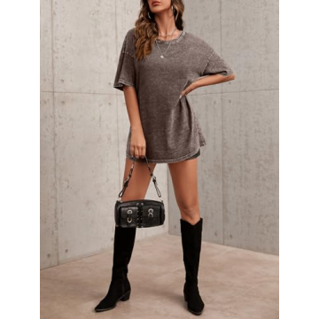 Imily Bela Women's Vintage Cotton Oversized Tees
