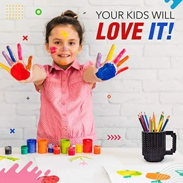 TOYAMBA Creative Building Block Mug for Kids and Adults