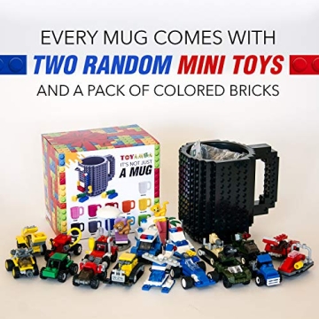 TOYAMBA Creative Building Block Mug for Kids and Adults