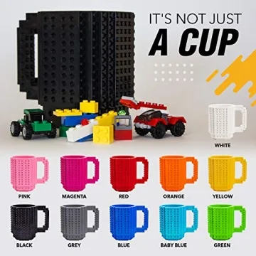 TOYAMBA Creative Building Block Mug for Kids and Adults