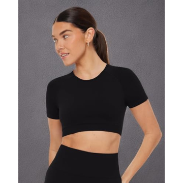 PAVOI ACTIVE Sculpting Seamless Crop Top for Women