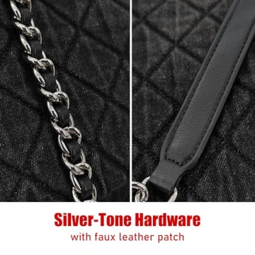 Stylish Oversize Quilted Denim Purse for Modern Women