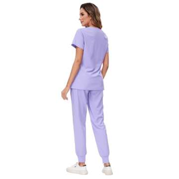 COZYFIT Scrubs for Women Set - Cozy, Stylish, and Functional with 8 Pockets