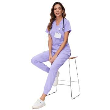 Professional COZYFIT Scrubs Set for Women - Stylish & Comfortable