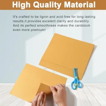 Silunkia Gold Shimmer Cardstock 60 Sheets Metallic Paper