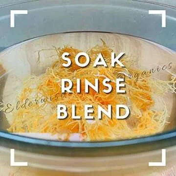 Sea Moss | WILDCRAFTED | 2.5 oz that makes 64 oz of gel | Raw + Non GMO | Sundried | MINERAL RICH | Saint Lucia Sea Moss | GOLDEN