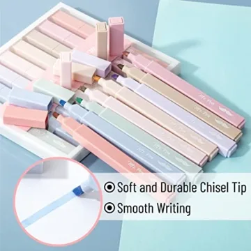 Mr. Pen Aesthetic Highlighters 8 Pastel Colors No Bleed