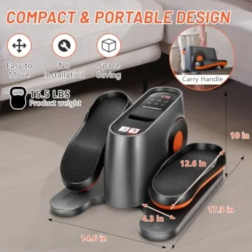 Portable & Quiet Ellipse Leg Exerciser for Seniors